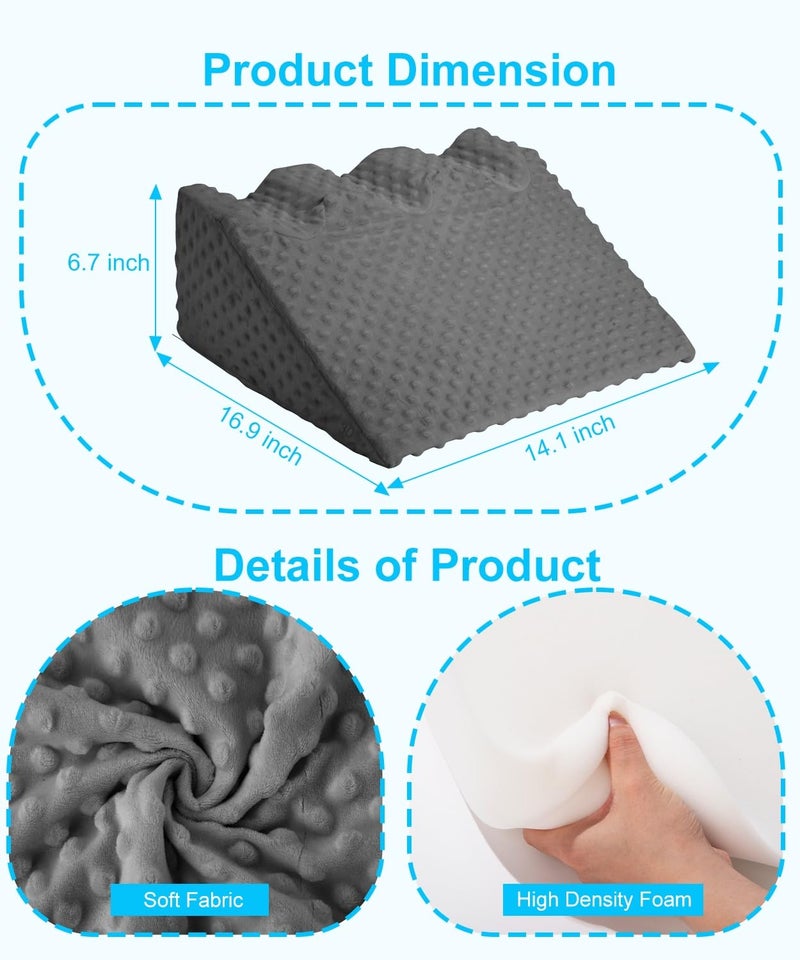 CreateBay Store Nursing Reflux Prop for Infant,Baby Colic & Gas Relief,Memory Foam Nursery Support for Newborns with Reusable Bag & Colorbox,Baby Tummy Time Prop for Neck and Shoulder Strength Growth, Newborn Gift - Image 5